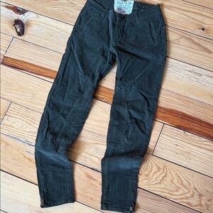 Jack Wills Dark Green Corduroy Pants